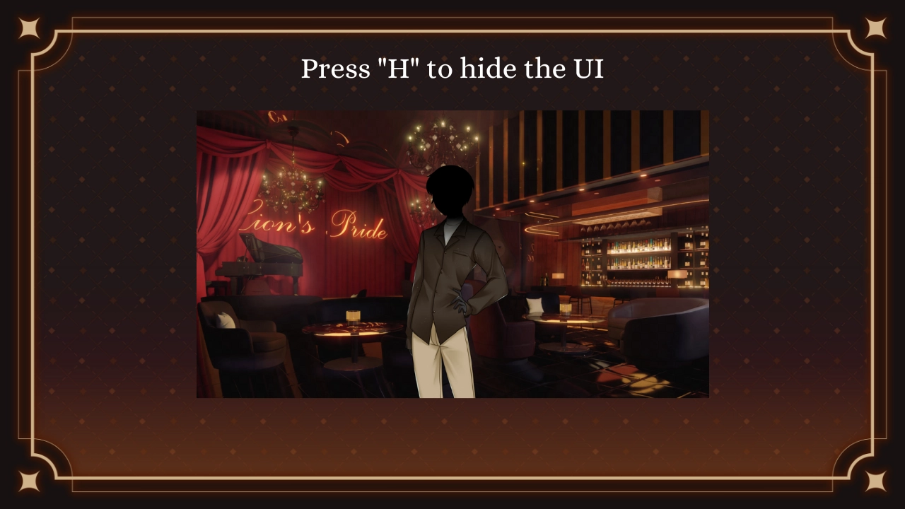 Screenshot of the UI hidden by the H key